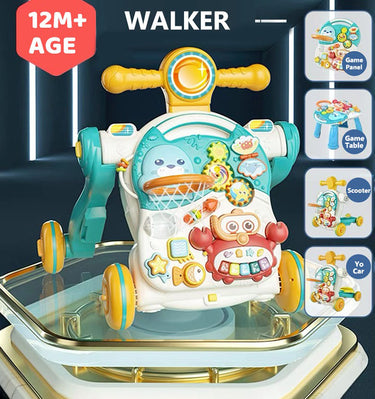 BABY PUSH MULTIFUNCTION WALKER WITH MUSIC AND GAME